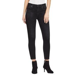 Citizens of Humanity Jeans 29 Rocket Crop‎ High Rise Shadow Stripe Darkness